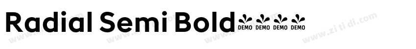 Radial Semi Bold字体转换